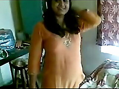 Scorching bhabhi revealing jet-black starless coochie pulling parts cloths 2